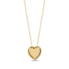Thumbnail Image 2 of Radiant Reflections Diamond Solitaire Heart Necklace 1/8 ct tw 10K Yellow Gold 18" (J/I3)