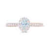 Thumbnail Image 3 of THE LEO First Light Diamond Oval-Cut Engagement Ring 3/4 ct tw 14K Rose Gold