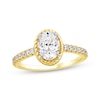 Thumbnail Image 0 of Threads of Love Oval-Cut Lab-Created Diamond Engagement Ring 1-1/3 ct tw 14K Yellow Gold