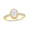Thumbnail Image 1 of Threads of Love Oval-Cut Lab-Grown Diamond Engagement Ring 1-1/3 ct tw 14K Yellow Gold