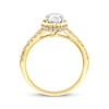 Thumbnail Image 2 of Threads of Love Oval-Cut Lab-Created Diamond Engagement Ring 1-1/3 ct tw 14K Yellow Gold