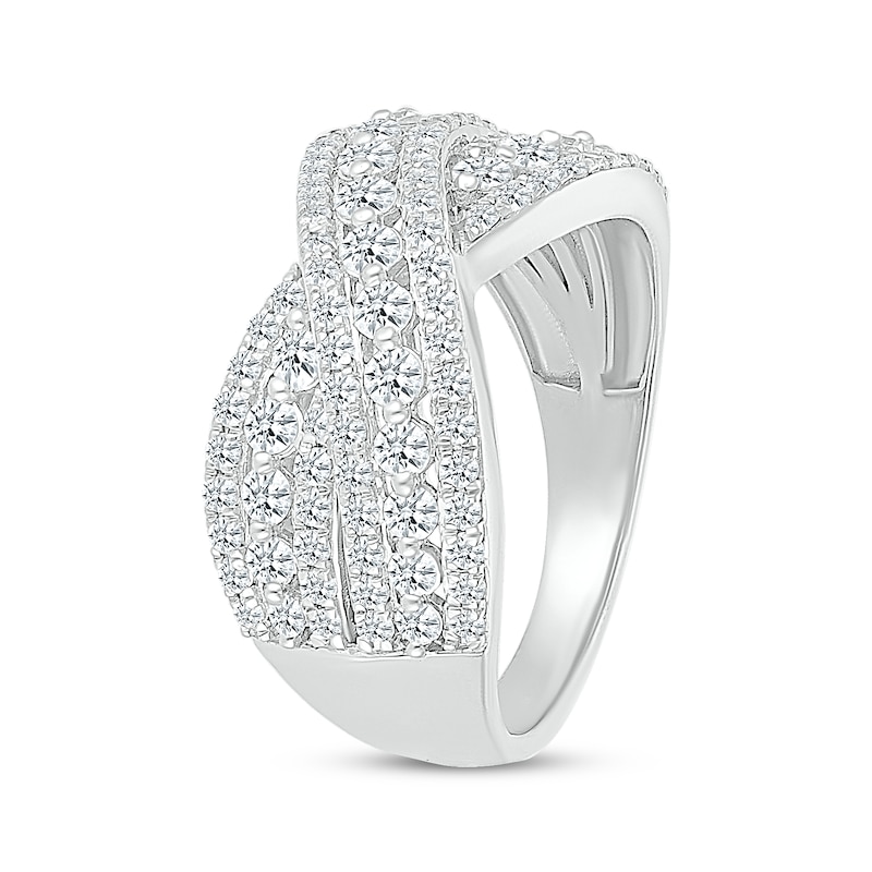 Main Image 2 of KAY Lab-Grown Diamonds Crossover Ring 1 ct tw 10K White Gold
