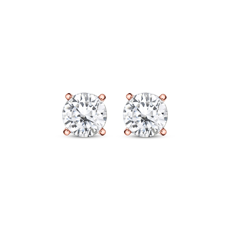 Lab-Created Diamonds by KAY Round-Cut Solitaire Stud Earrings 1-1/2 ct ...