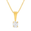Thumbnail Image 2 of Round-Cut Diamond Solitaire Gift Set 1/2 ct tw 10K Yellow Gold (J/I3)