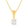 Thumbnail Image 1 of Round-Cut Diamond Solitaire Gift Set 1/2 ct tw 10K Yellow Gold (J/I3)