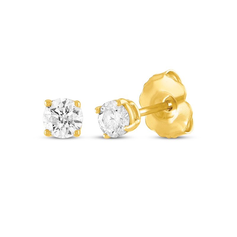 Round-Cut Diamond Solitaire Gift Set 1/2 ct tw 10K Yellow Gold (J/I3)