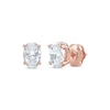 Thumbnail Image 0 of Lab-Created Diamonds by KAY Oval-Cut Solitaire Stud Earrings 1 ct tw 14K Rose Gold (F/SI2)