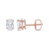 Thumbnail Image 2 of Lab-Created Diamonds by KAY Oval-Cut Solitaire Stud Earrings 1 ct tw 14K Rose Gold (F/SI2)