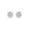 Thumbnail Image 1 of Lab-Created Diamonds by KAY Round-Cut Solitaire Stud Earrings 4 ct tw 14K Yellow Gold (F/SI2)