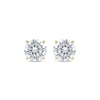 Thumbnail Image 2 of KAY Lab-Grown Diamonds Round-Cut Solitaire Stud Earrings 4 ct tw 14K Yellow Gold (F/SI2)