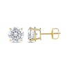 Thumbnail Image 2 of Lab-Created Diamonds by KAY Round-Cut Solitaire Stud Earrings 4 ct tw 14K Yellow Gold (F/SI2)
