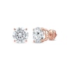 Thumbnail Image 0 of Lab-Created Diamonds by KAY Round-Cut Solitaire Stud Earrings 4 ct tw 14K Rose Gold (F/SI2)