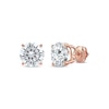 Thumbnail Image 1 of KAY Lab-Grown Diamonds Round-Cut Solitaire Stud Earrings 4 ct tw 14K Rose Gold (F/SI2)