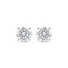 Thumbnail Image 1 of Lab-Created Diamonds by KAY Round-Cut Solitaire Stud Earrings 4 ct tw 14K Rose Gold (F/SI2)