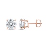Thumbnail Image 2 of Lab-Created Diamonds by KAY Round-Cut Solitaire Stud Earrings 4 ct tw 14K Rose Gold (F/SI2)