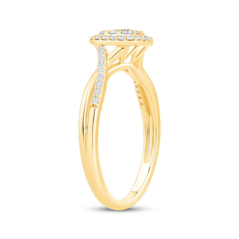 Main Image 2 of Diamond Promise Ring 1/3 ct tw 10K Yellow Gold