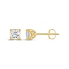 Thumbnail Image 3 of THE LEO Legacy Lab-Grown Diamond Princess-Cut Solitaire Stud Earrings 1 ct tw 14K Yellow Gold (F/VS2)