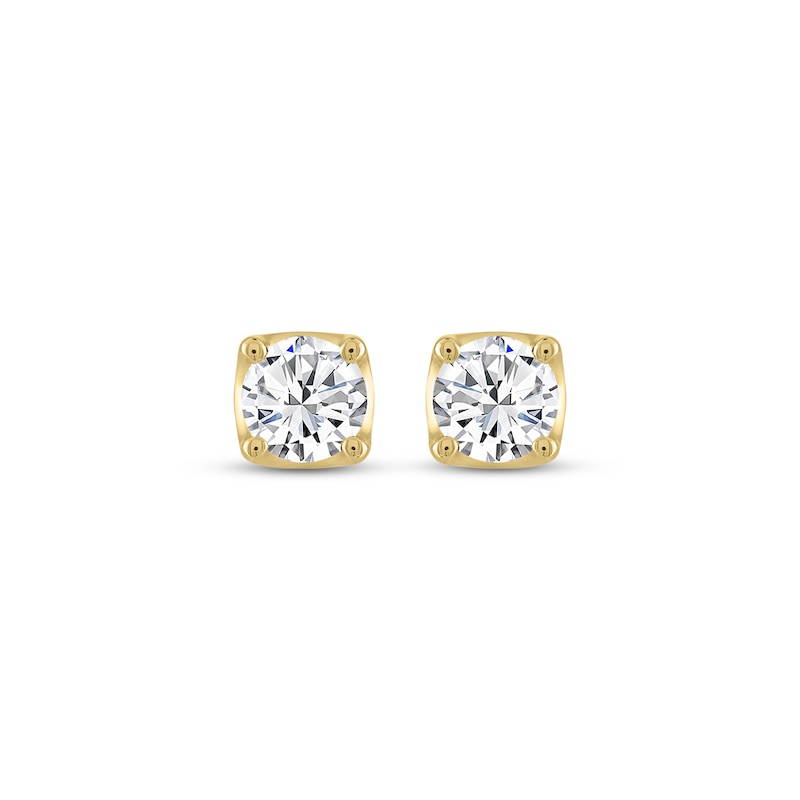 THE LEO Legacy Lab-Created Diamond Round-Cut Solitaire Stud Earrings 1 ...