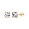 Thumbnail Image 0 of THE LEO Legacy Eternal Light Lab-Created Diamond Cushion-Cut Solitaire Stud Earrings 2 ct tw 14K Yellow Gold (F/VS2)