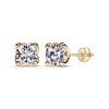 Thumbnail Image 0 of THE LEO Legacy Eternal Light Lab-Created Diamond Cushion-Cut Solitaire Stud Earrings 3 ct tw 14K Yellow Gold (F/VS2)