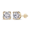 Thumbnail Image 0 of THE LEO Legacy Eternal Light Lab-Created Diamond Cushion-Cut Solitaire Stud Earrings 6 ct tw 14K Yellow Gold (F/VS2)