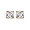 Thumbnail Image 1 of THE LEO Legacy Eternal Light Lab-Created Diamond Cushion-Cut Solitaire Stud Earrings 6 ct tw 14K Yellow Gold (F/VS2)