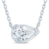 Thumbnail Image 0 of Lab-Created Diamonds by KAY Pear-Shaped Sideways Solitaire Necklace 1/3 ct tw 14K White Gold