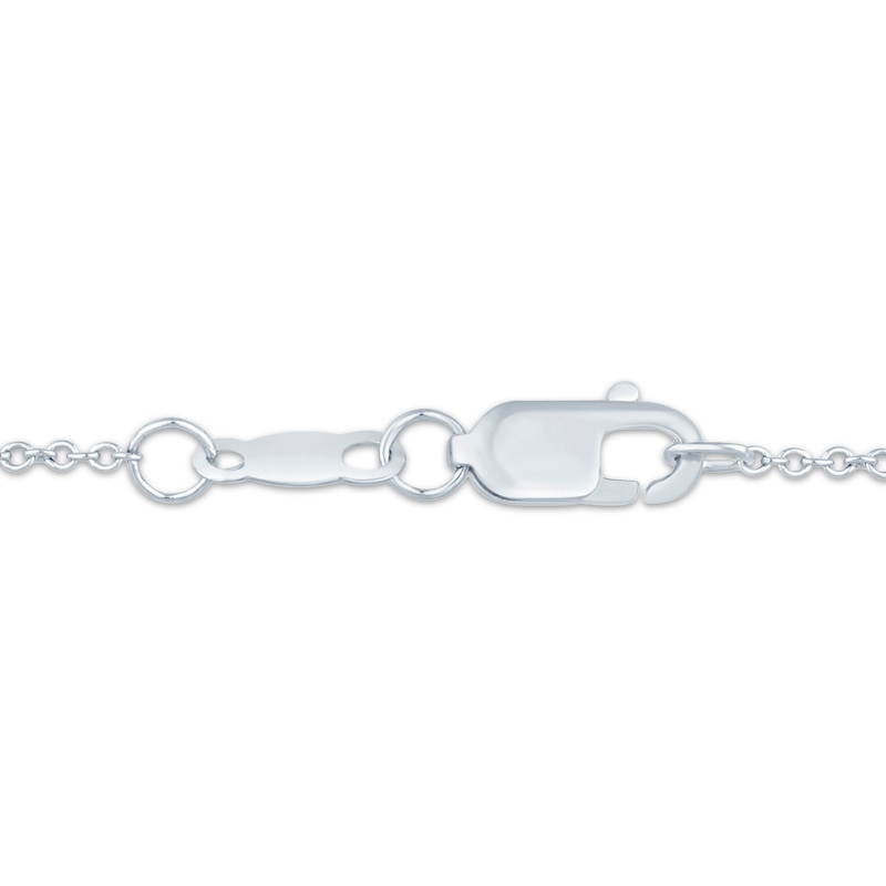 Main Image 3 of KAY Lab-Grown Diamonds Pear-Shaped Sideways Solitaire Necklace 1/3 ct tw 14K White Gold