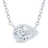 Thumbnail Image 0 of Lab-Created Diamonds by KAY Pear-Shaped Sideways Solitaire Necklace 1/2 ct tw 14K White Gold