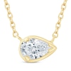 Thumbnail Image 1 of KAY Lab-Grown Diamonds Pear-Shaped Sideways Solitaire Necklace 1/2 ct tw 14K Yellow Gold