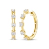 Thumbnail Image 1 of KAY Lab-Grown Diamonds Station Hoop Earrings 1 ct tw 10K Yellow Gold