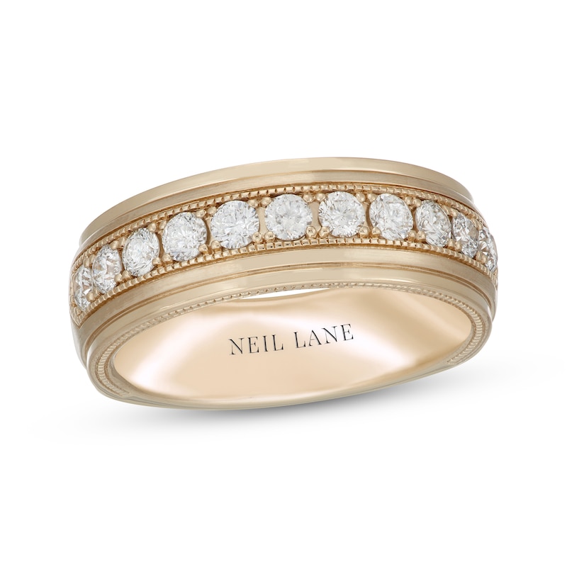 Main Image 1 of Neil Lane Men's Diamond Wedding Band 1 ct tw 14K Yellow Gold 7.5mm