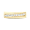 Thumbnail Image 2 of Men's Diamond Diagonal Row Wedding Band 1/2 ct tw 10K Yellow Gold