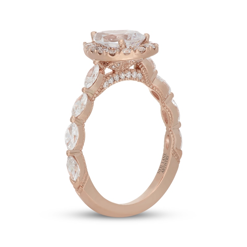 Main Image 2 of Neil Lane Artistry Pear-Shaped Lab-Grown Diamond Engagement Ring 2 ct tw 14K Rose Gold