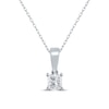 Thumbnail Image 1 of Princess-Cut Diamond Solitaire Necklace & Earrings Gift Set 1/4 ct tw 14K White Gold (I/I2)