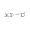 Thumbnail Image 3 of Princess-Cut Diamond Solitaire Necklace & Earrings Gift Set 1/4 ct tw 14K White Gold (I/I2)