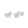 Thumbnail Image 0 of Toi et Moi Round & Marquise-Cut Stud Earrings 1 ct tw 14K White Gold