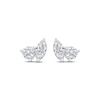 Thumbnail Image 1 of Toi et Moi Round & Marquise-Cut Stud Earrings 1 ct tw 14K White Gold