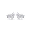 Thumbnail Image 2 of Toi et Moi Lab-Grown Diamond Round & Marquise-Cut Stud Earrings 1 ct tw 14K White Gold
