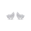 Thumbnail Image 1 of Toi et Moi Round & Marquise-Cut Stud Earrings 1 ct tw 14K White Gold