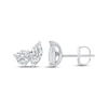 Thumbnail Image 2 of Toi et Moi Round & Marquise-Cut Stud Earrings 1 ct tw 14K White Gold