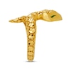 Thumbnail Image 1 of Italian Brilliance Diamond-Cut Snake Ring 14K Yellow Gold