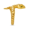 Thumbnail Image 2 of Italian Brilliance Diamond-Cut Snake Ring 14K Yellow Gold Size 7
