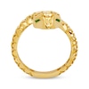 Thumbnail Image 2 of Italian Brilliance Diamond-Cut Snake Ring 14K Yellow Gold