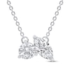 Thumbnail Image 1 of Toi et Moi Lab-Grown Diamond Round & Marquise-Cut Necklace 1/2 ct tw 14K White Gold 18&quot;