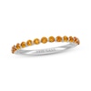 Thumbnail Image 1 of Neil Lane Round-Cut Citrine Anniversary Ring 14K White Gold