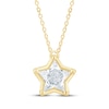 Thumbnail Image 1 of KAY Lab-Grown Diamonds Solitaire Star Necklace 5/8 ct tw 14K Yellow Gold 18&quot; (F/SI2)