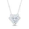 Thumbnail Image 1 of KAY Lab-Grown Diamonds Solitaire Necklace 5/8 ct tw 14K White Gold 18&quot; (F/SI2)