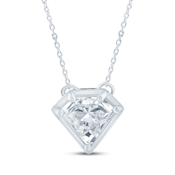 KAY Lab-Grown Diamonds Solitaire Necklace 5/8 ct tw 14K White Gold 18" (F/SI2)