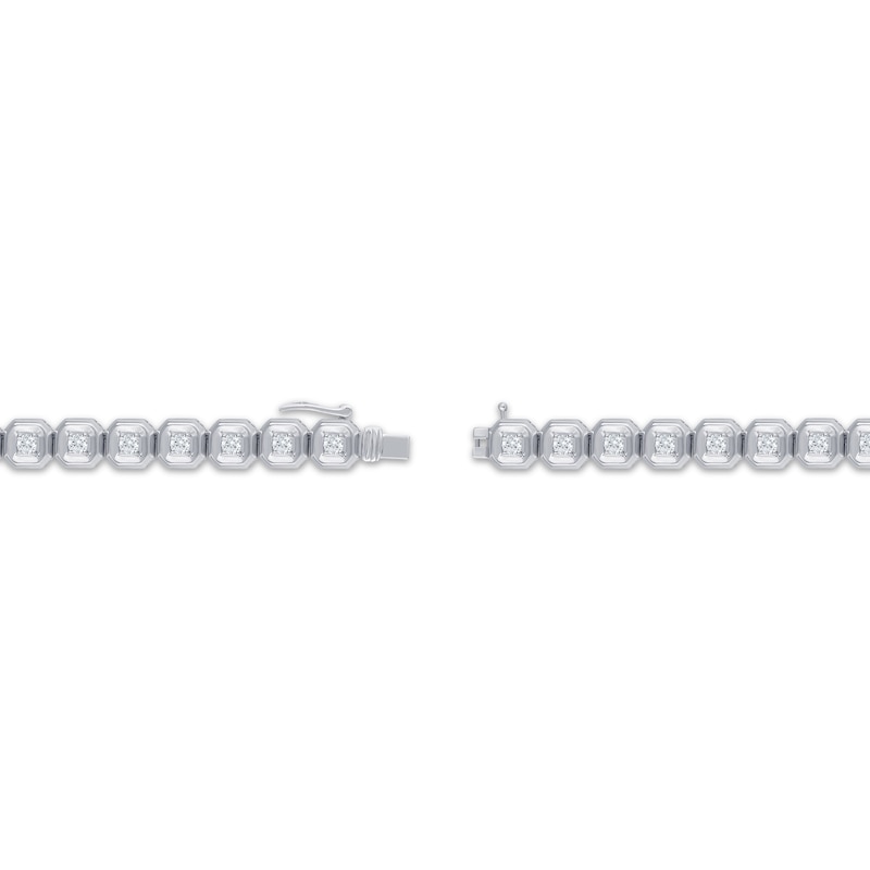 Main Image 2 of KAY Lab-Grown Diamonds Link Necklace 7 ct tw 10K White Gold 22&quot;